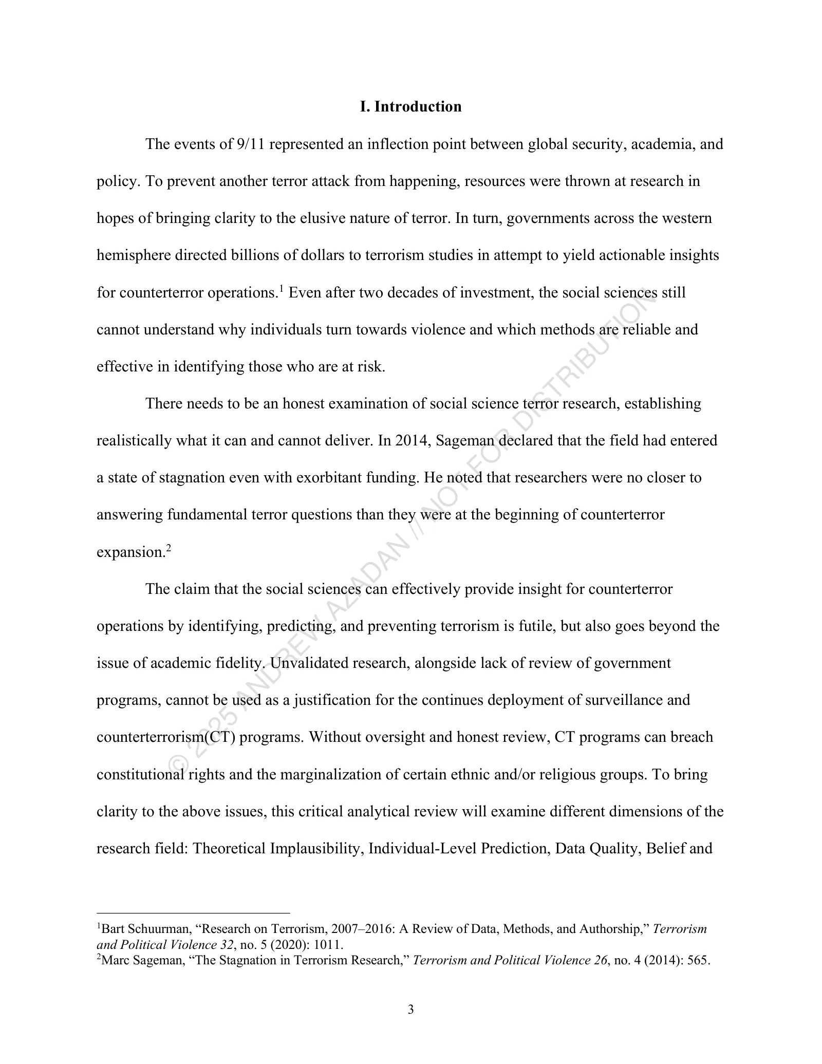 Page 3 of 25, The Terror Research Dilemma