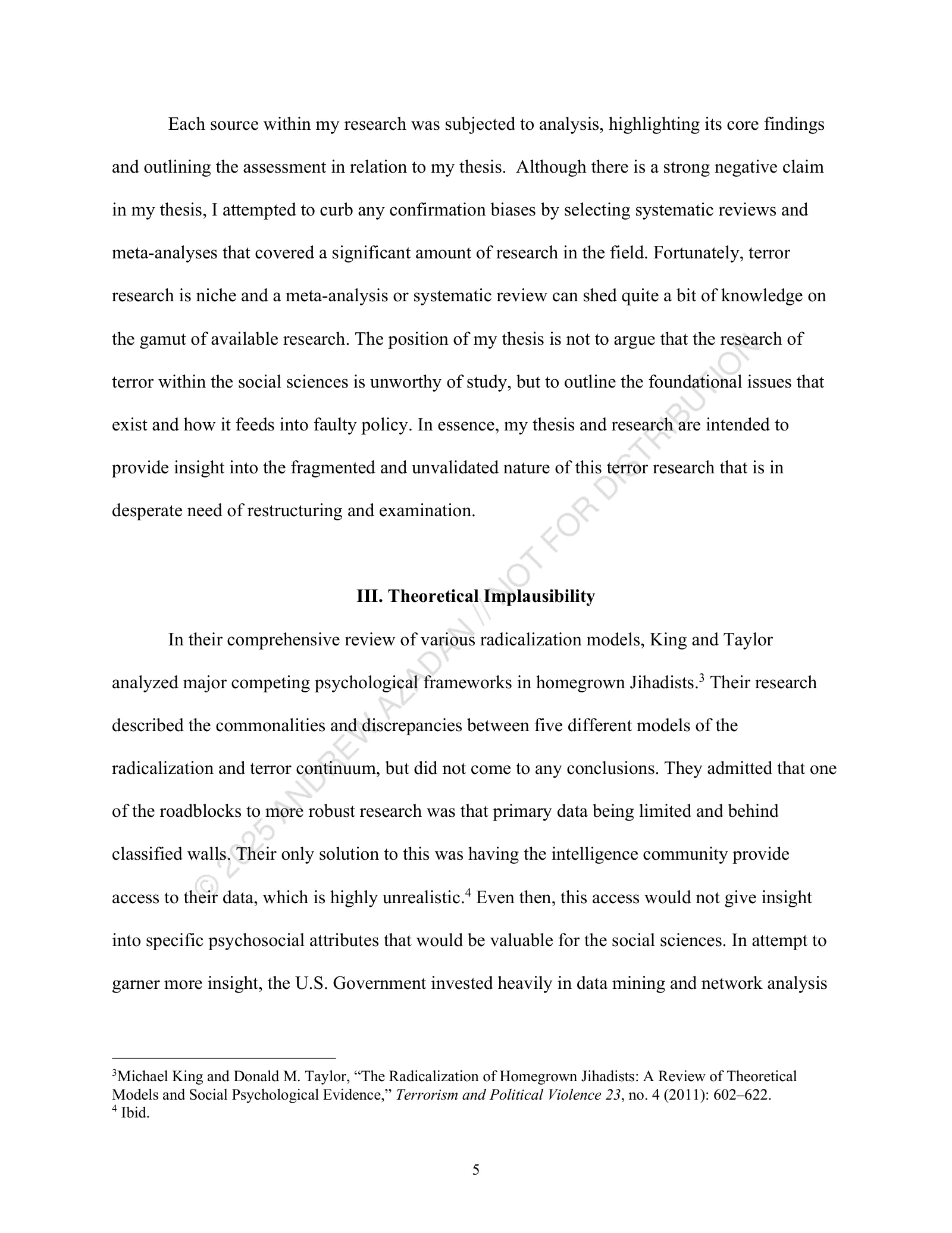Page 5 of 25, The Terror Research Dilemma