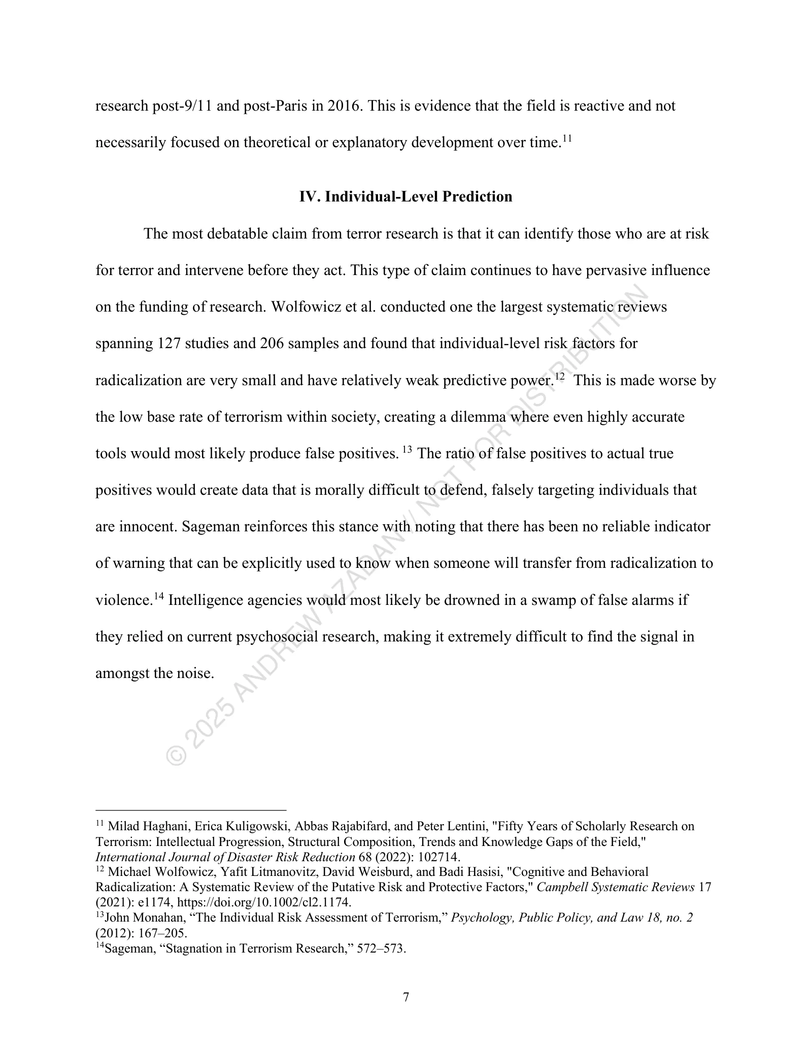 Page 7 of 25, The Terror Research Dilemma