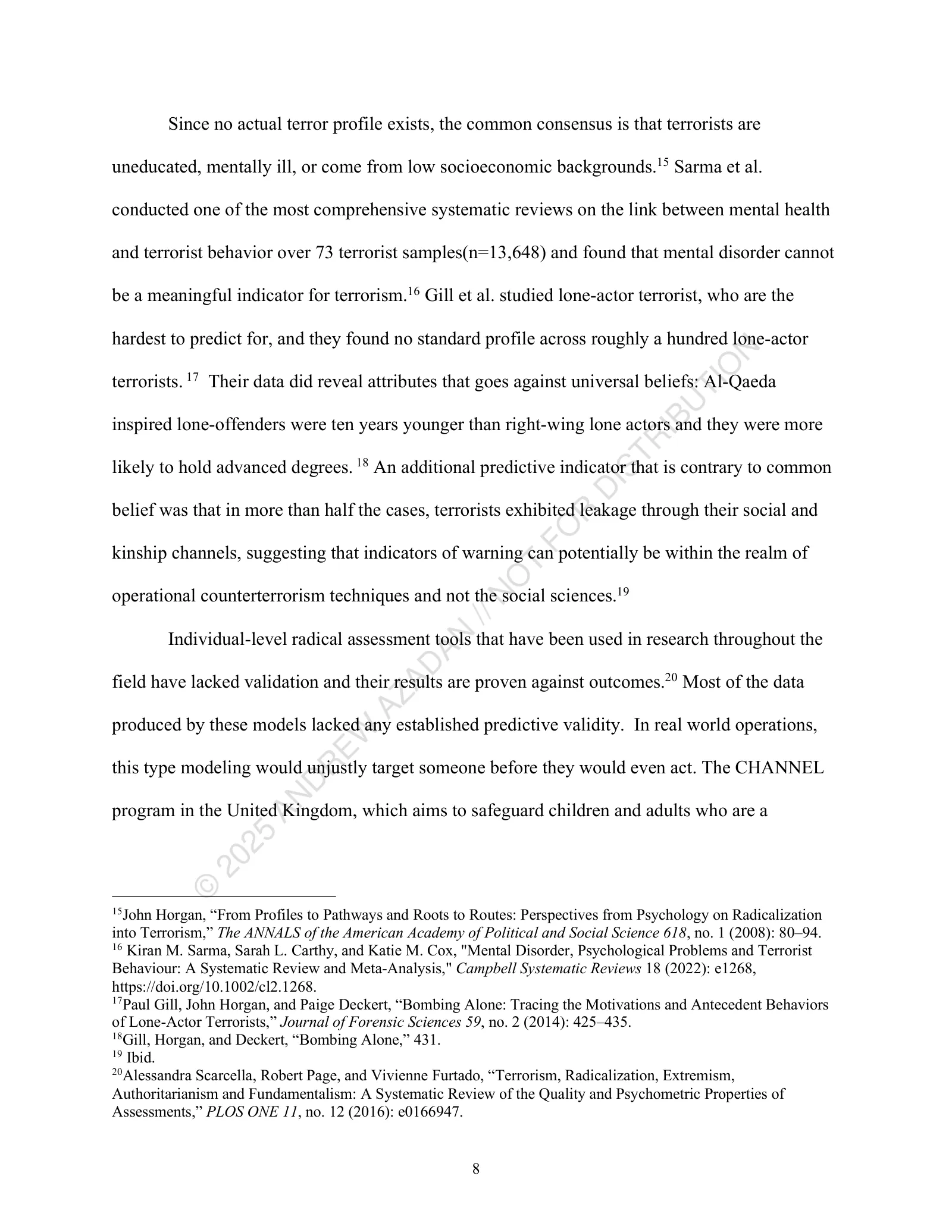 Page 8 of 25, The Terror Research Dilemma