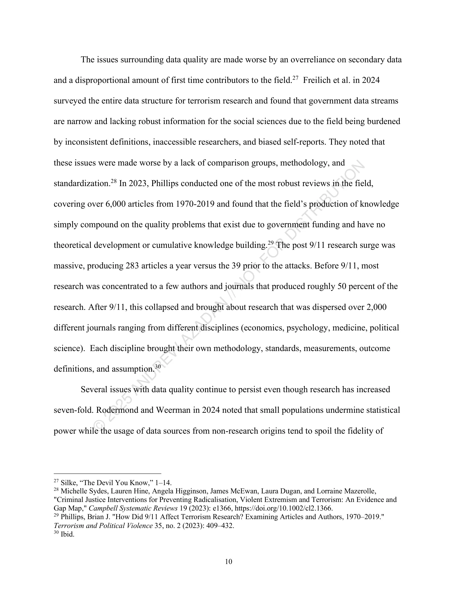 Page 10 of 25, The Terror Research Dilemma