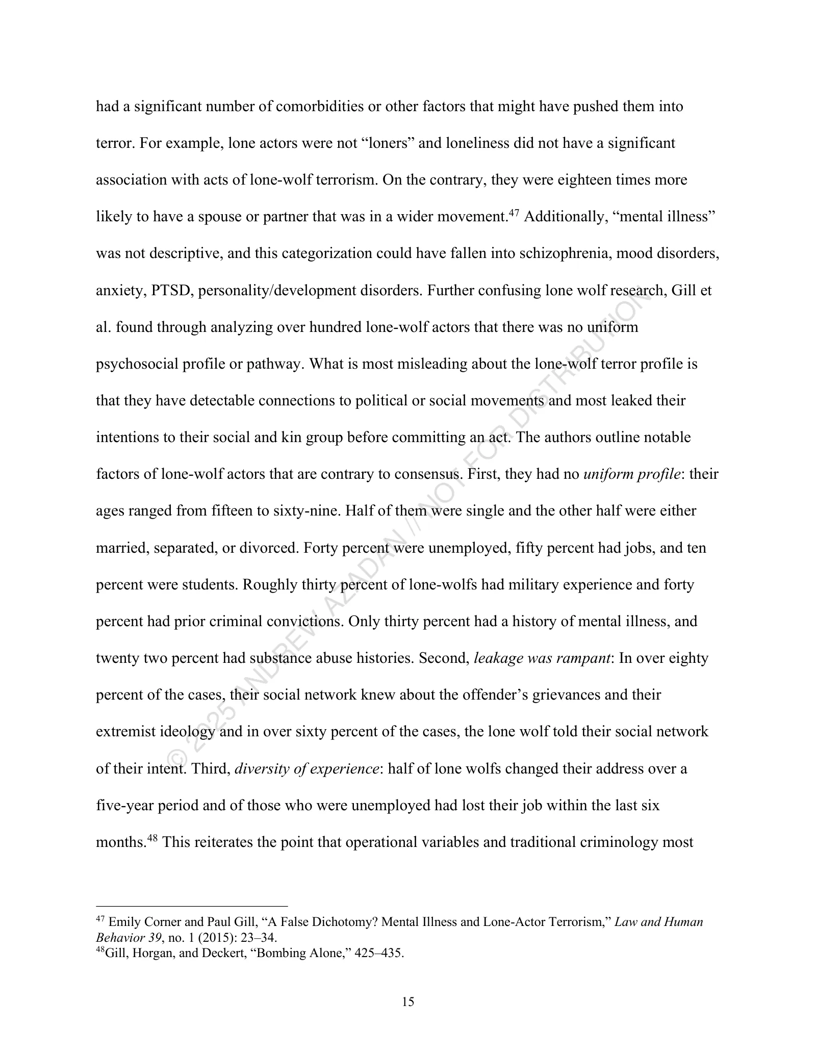 Page 15 of 25, The Terror Research Dilemma